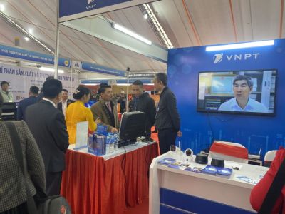 Sản phẩm vnpt technology tạI gian h&agrave;ng vnpt bắc ninh trong triển l&atilde;m c&ocirc;ng nghệ tỉnh